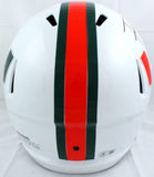 Frank Gore Autographed Miami Hurricanes F/S Speed Helmet-Beckett W Hologram