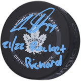 AUSTON MATTHEWS Autographed "21/21 Rocket Richard" Official Puck FANATICS