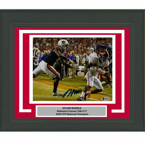 FRAMED Autographed/Signed JAYLEN WADDLE Alabama 8x10 Photo BAS COA #2