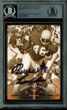 Texas Roosevelt Leaks Authentic Signed Card 2011 Upper Deck Texas #25 BAS Slab