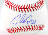 Craig Biggio Autographed Rawlings OML Baseball w/ 3,060 Hits - Tristar *Blue