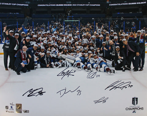 Colorado Avalanche Team Signed 16x20 Photo 6 Sigs Maker Kuemper FAN 37469