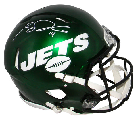 SAM DARNOLD SIGNED NEW YORK JETS FULL SIZE AUTHENTIC SPEED HELMET BECKETT