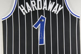 PENNY HARDAWAY (Magic black TOWER) Signed Autographed Framed Jersey Beckett