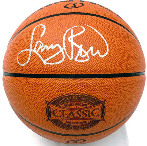 Larry Bird Autographed Boston Celtics NBA Game Ball Beckett Witnessed