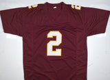 Deion Sanders Autographed Maroon College Style Jersey - Beckett W Hologram