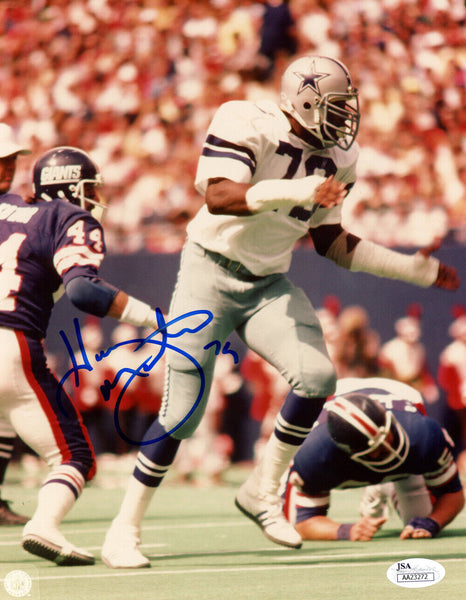 Harvey Martin Autographed/Signed Dallas Cowboys 8x10 Photo JSA 48316