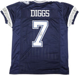 DALLAS COWBOYS TREVON DIGGS AUTOGRAPHED SIGNED BLUE JERSEY TRISTAR STOCK #233664