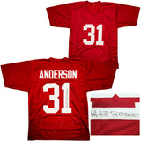 ALABAMA WILL ANDERSON AUTOGRAPHED MAROON JERSEY "TERMINATOR" BECKETT QR 203018