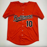 Autographed/Signed Adam Jones Baltimore Orange Baseball Jersey JSA COA