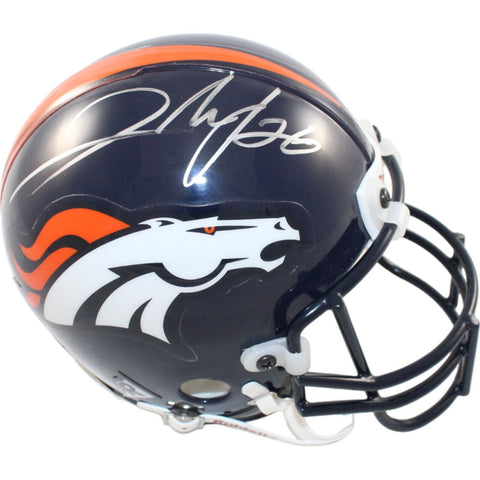 Clinton Portis Signed Denver Broncos VSR4 Authentic Mini Helmet BAS 44251