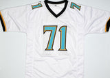 Tony Boselli Autographed White Pro Style Jersey w/ HOF - Beckett W Hologram