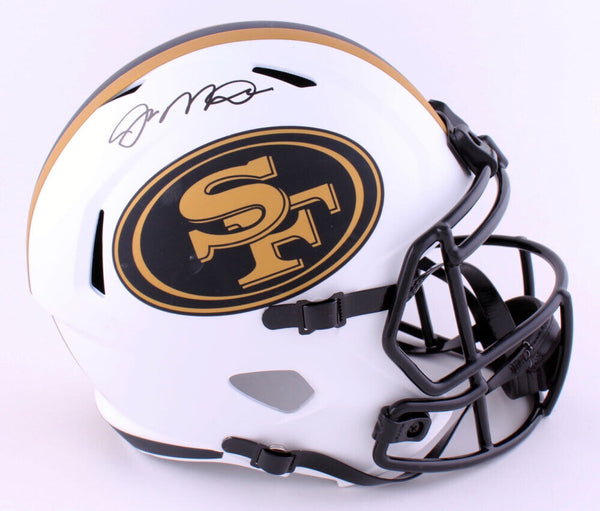 JOE MONTANA SIGNED SAN FRANCISCO 49ERS LUNAR FULL SIZE SPEED HELMET FANATICS