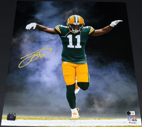 JAYDEN REED SIGNED AUTOGRAPHED GREEN BAY PACKERS SMOKE 16x20 PHOTO BECKETT