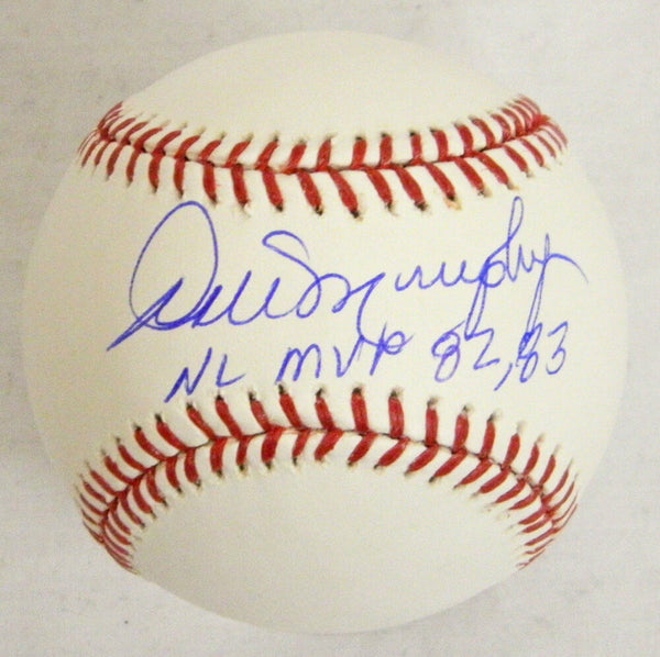 Braves DALE MURPHY Signed Rawlings Official MLB Baseball w/NL MVP 82, 83 - SS