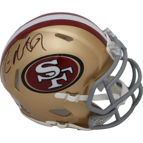 Ken Norton Jr. Autographed San Francisco 49ers Mini Helmet Beckett 44949