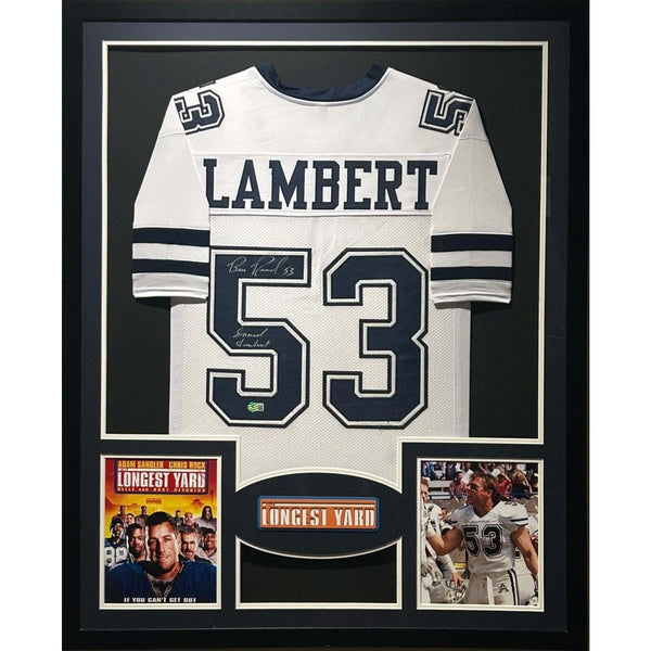 Bill Romanowski The Longest Yard Autographed Signed Framed Jersey BECKETT