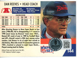 Dan Reeves Autographed 1991 Pro Set #144 Trading Card Beckett 44810