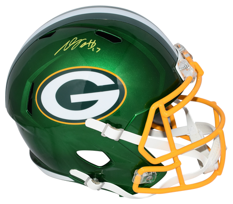 DAVANTE ADAMS SIGNED GREEN BAY PACKERS FLASH FULL SIZE SPEED HELMET BECKETT