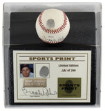 Orioles Brooks Robinson Signed Thumbprint Baseball LE #'d/200 w Display Case BAS