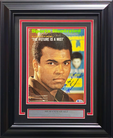 Muhammad Ali Autographed Framed Sports Illustrated Cover Gem 10 Auto Beckett