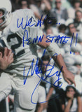 Matt Suhey Penn State Signed/Inscribed 11x14 Photo Beckett 164930