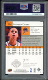 2009 Upper Deck #234 Stephen Curry RC On Card PSA 9/10 Auto MINT Warriors