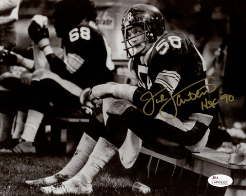 Jack Lambert Autographed Pittsburgh Steelers 8x10 Photo HOF JSA 48572