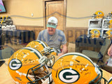 Brett Favre, Jerry Kramer & 5 Multi-Signed Green Bay Packers Speed Auth Helmet