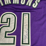 Bobby Simmons Signed Jersey PSA/DNA Milwaukee Bucks Autographed