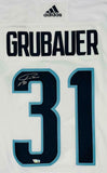 PHILIPP GRUBAUER Autographed Seattle Kraken Authentic White Jersey FANATICS