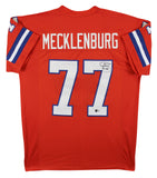 Karl Mecklenburg Authentic Signed Orange Throwback Pro Style Jersey BAS Witness