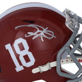 Jalen Hurts Autographed Alabama Crimson Tide Speed Mini Helmet Fanatics