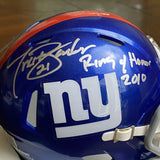 TIKI BARBER SIGNED NEW YORK GIANTS RING OF HONOR 2010 MINI HELMET BECKETT