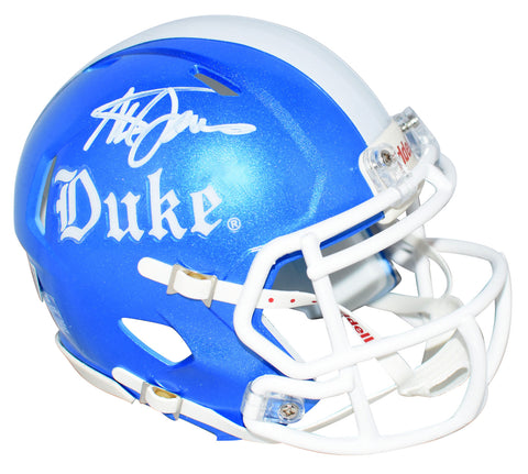 STEVE SPURRIER AUTOGRAPHED DUKE BLUE DEVILS SPEED MINI HELMET BECKETT