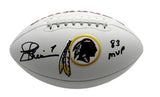 Joe Theismann Autographed/Inscribed Redskins Logo Football Beckett 177270