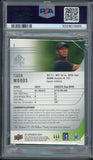 2021 SP Authentic Red 1/5 Nike Swoosh Patch Tiger Woods PSA Authentic Auto 10