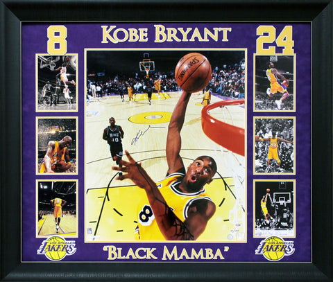 Lakers Kobe Bryant Authentic Signed Framed 20x24 Photo LE #41/100 PSA #AB04523