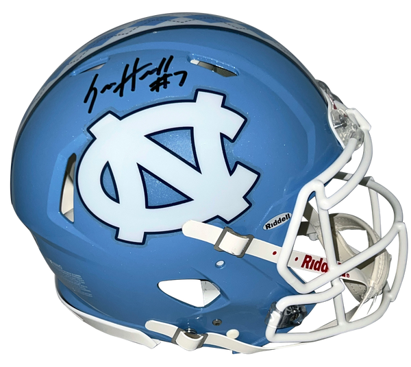 SAM HOWELL AUTOGRAPHED NORTH CAROLINA TAR HEELS AUTHENTIC SPEED HELMET BECKETT