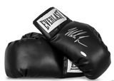 Mike Tyson Autographed Black Everlast Boxing Gloves UDA