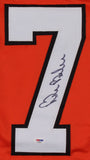 Bill Barber Signed Career Highlight Stat Philadelphia Flyers Jersey (PSA COA)