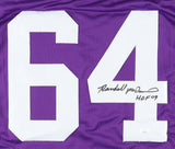 Randall McDaniel Signed Minnesota Vikings Jersey Inscribed "HOF 09" (JSA) O-Line