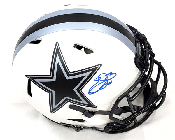 Emmitt Smith Autographed Dallas Cowboys Lunar Eclipse Authentic Helmet Beckett