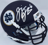 Jeremiah Owusu-Koramoah Signed Notre Dame Schutt Mini Helmet *Front- Beckett W