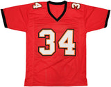 BUCCANEERS DEXTER JACKSON AUTOGRAPHED RED JERSEY SB XXXVII MVP BECKETT QR 234956