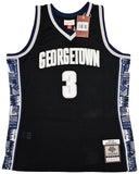 HOYAS ALLEN IVERSON AUTOGRAPHED AUTHENTIC M&N 1995-96 COLLEGE JERSEY L BECKETT