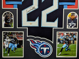 FRAMED TENNESSEE TITANS DERRICK HENRY AUTOGRAPHED SIGNED JERSEY BECKETT HOLO