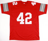 John Brockington Signed Ohio State Buckeyes Jersey Inscribed "68 Nat'l Champs"