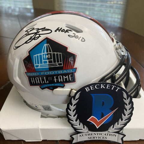 Emmitt Smith Hall of Fame 2010 Autographed Signed Mini Helmet Beckett Cowboys