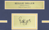 Reggie Miller Framed 8x10 Indiana Pacers Photo w/Laser Engraved Signature